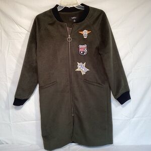 Betu Women’s Dark Green Jacket With Patches Size Small